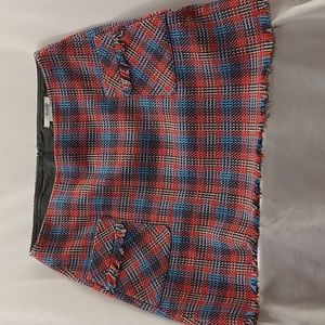 Women's multi colored lined mini skirt. By BODEN. Size 10P